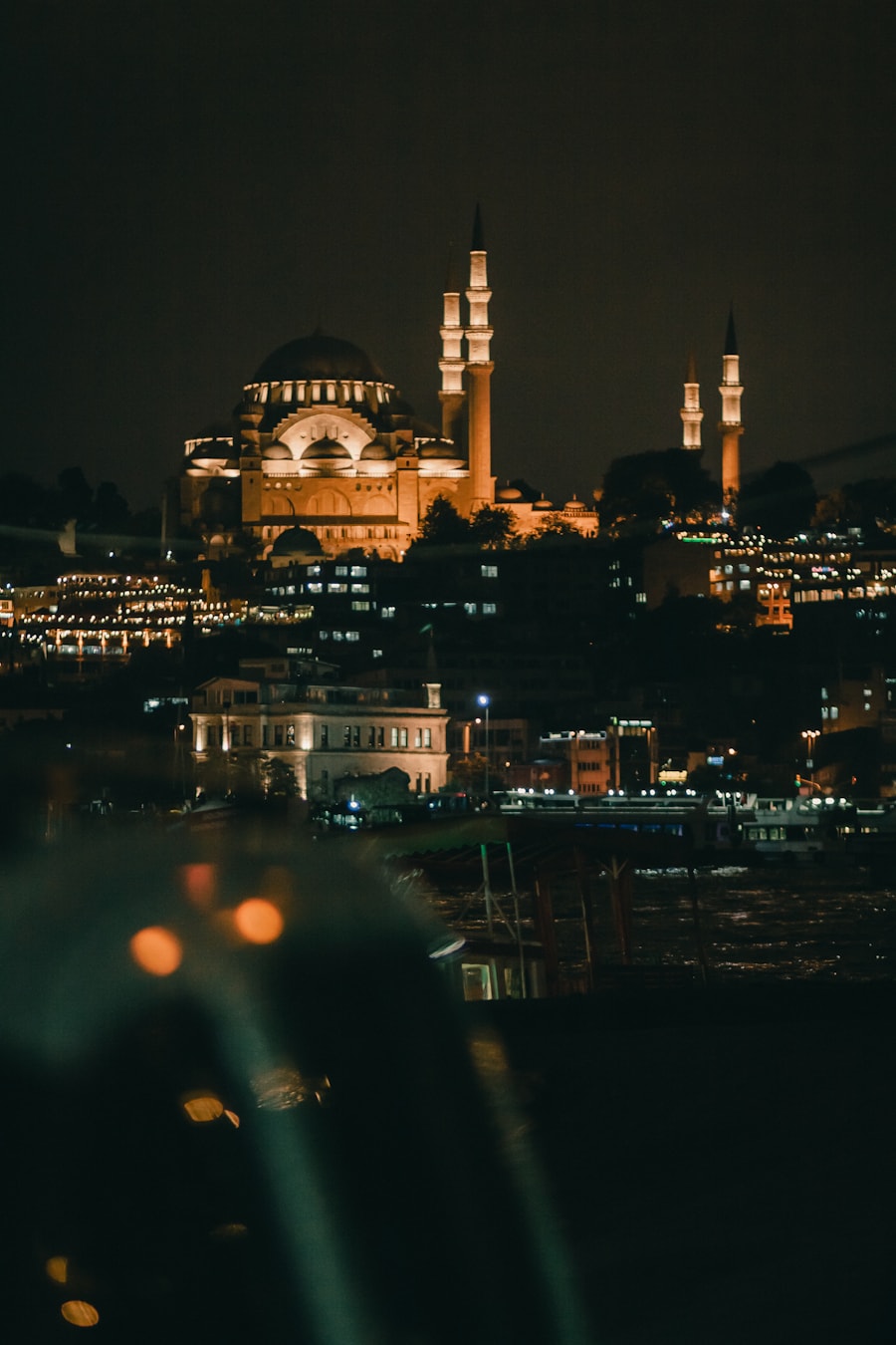 Süleymaniye Mosque at night